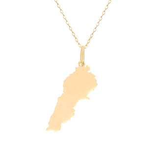 Lebanon Map Necklace