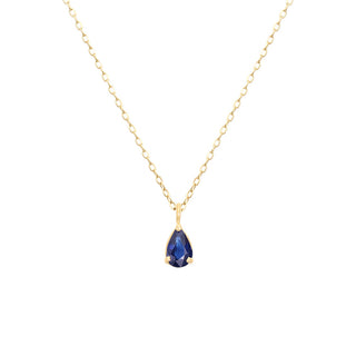 Pear Sapphire Necklace