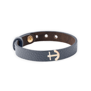 Anchor Leather Bracelet