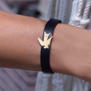Bird Leather Bracelet