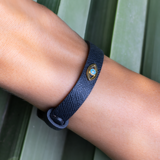 Eye Leather Bracelet