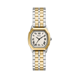 Fossil-Harlow Three-Hand Two-Tone Stainless Steel Watch