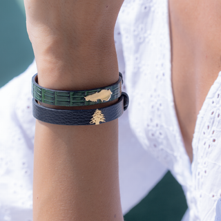 Cedar Leather Bracelet