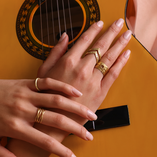 Pattern Ring - 18k Gold Vintage Ring