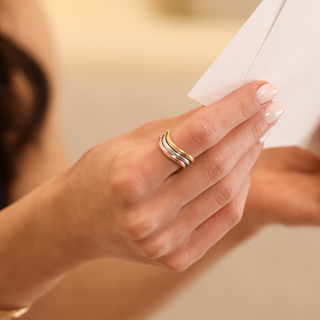 Fluid Pink Gold Ring - 18k Pink Gold Ring