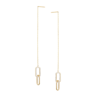 Chain Square Earrings