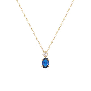 Blue Oval Necklace