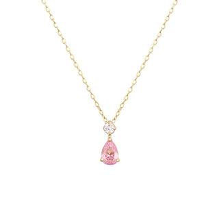 Pink Pear Necklace