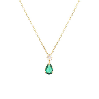 Green Pear Necklace