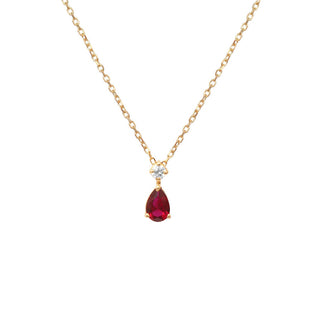 Red Pear Necklace