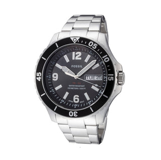 Fossil-Three-Hand Date Stainless Steel Watch