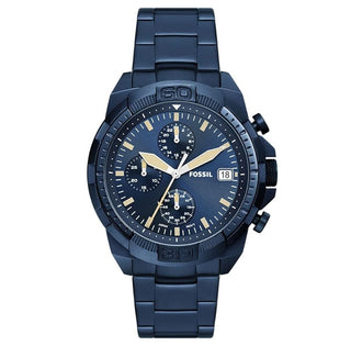 Fossil-Bronson Chronograph Navy Stainless Steel Watch