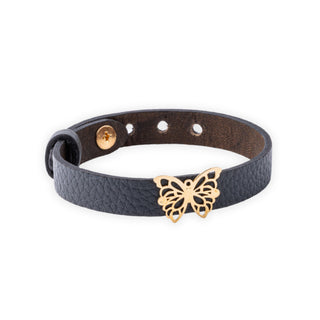 Butterfly Leather Bracelet