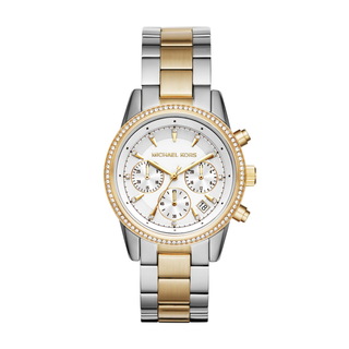 Michael Kors-Ritz Pavé Two-Tone Watch