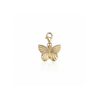 Butterfly Charm Pendant - 18k Yellow Gold Charm