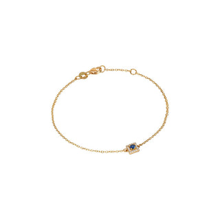 Blue Sapphire Square Bracelet