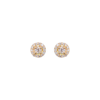 Round Stud Earrings