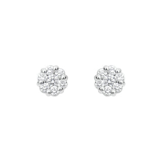 Round Solitaire Earrings