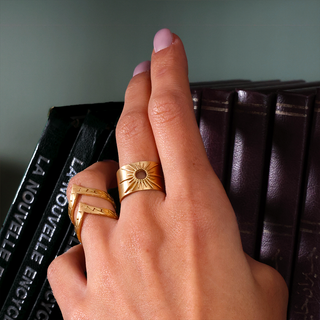 Vintage Sun Band Ring