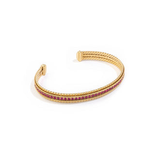 Cuff with Pink Stones