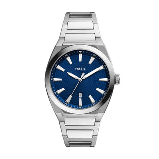 Fossil-Everett Three-Hand Date Stainless Steel Watch