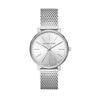 Michael Kors-Pyper Silver-Tone Stainless Steel Mesh Watch