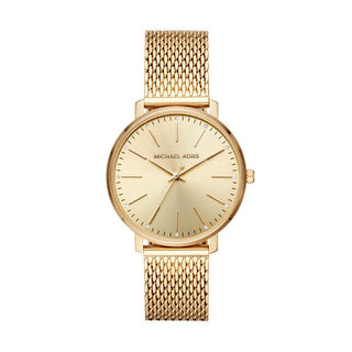 Michael Kors-Pyper Gold-Tone Stainless Steel Mesh Watch